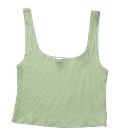 Reformation Julianna Green Ribbed Skirt Set - Picture 6 of 8